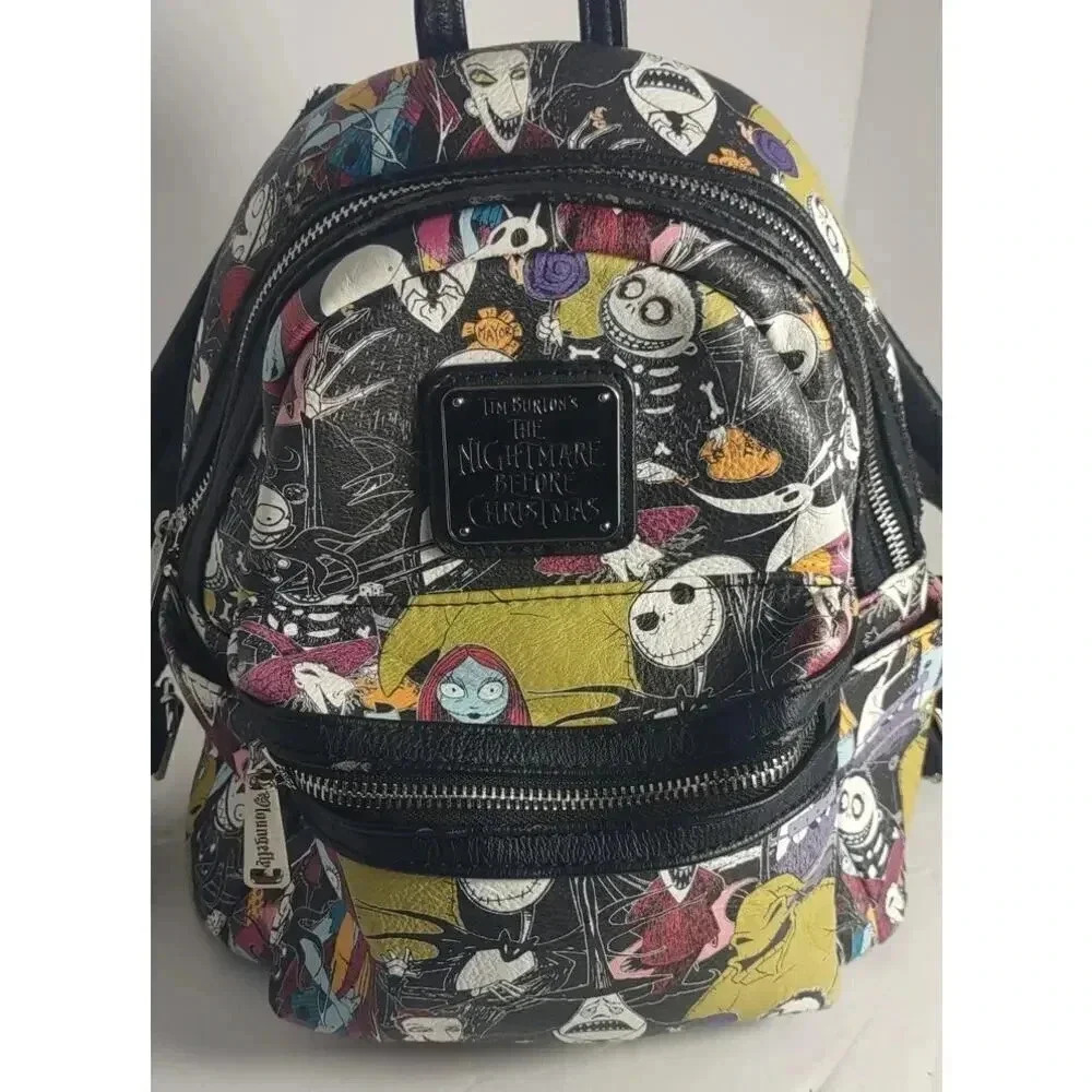 Disney Loungefly Mini Backpack Nightmare Before Christmas Vintage Tim Burtons - Picture 8 of 14
